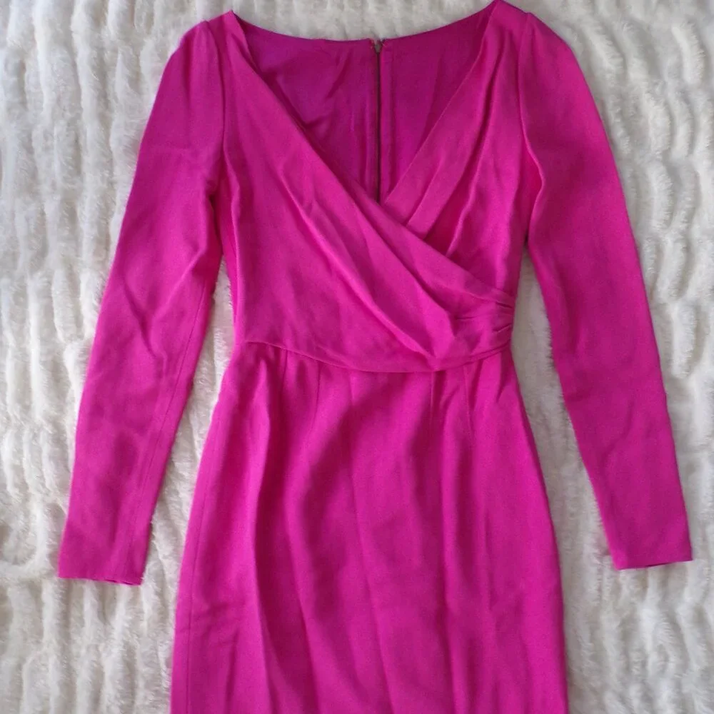 NWOT Dolce and Gabbana pink long sleeve barbie mini dress 40/S - Picture 2 of 12